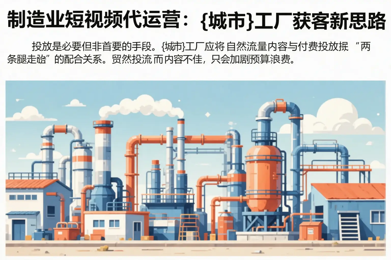 制造业短视频代运营:五家渠工厂获客新思路
