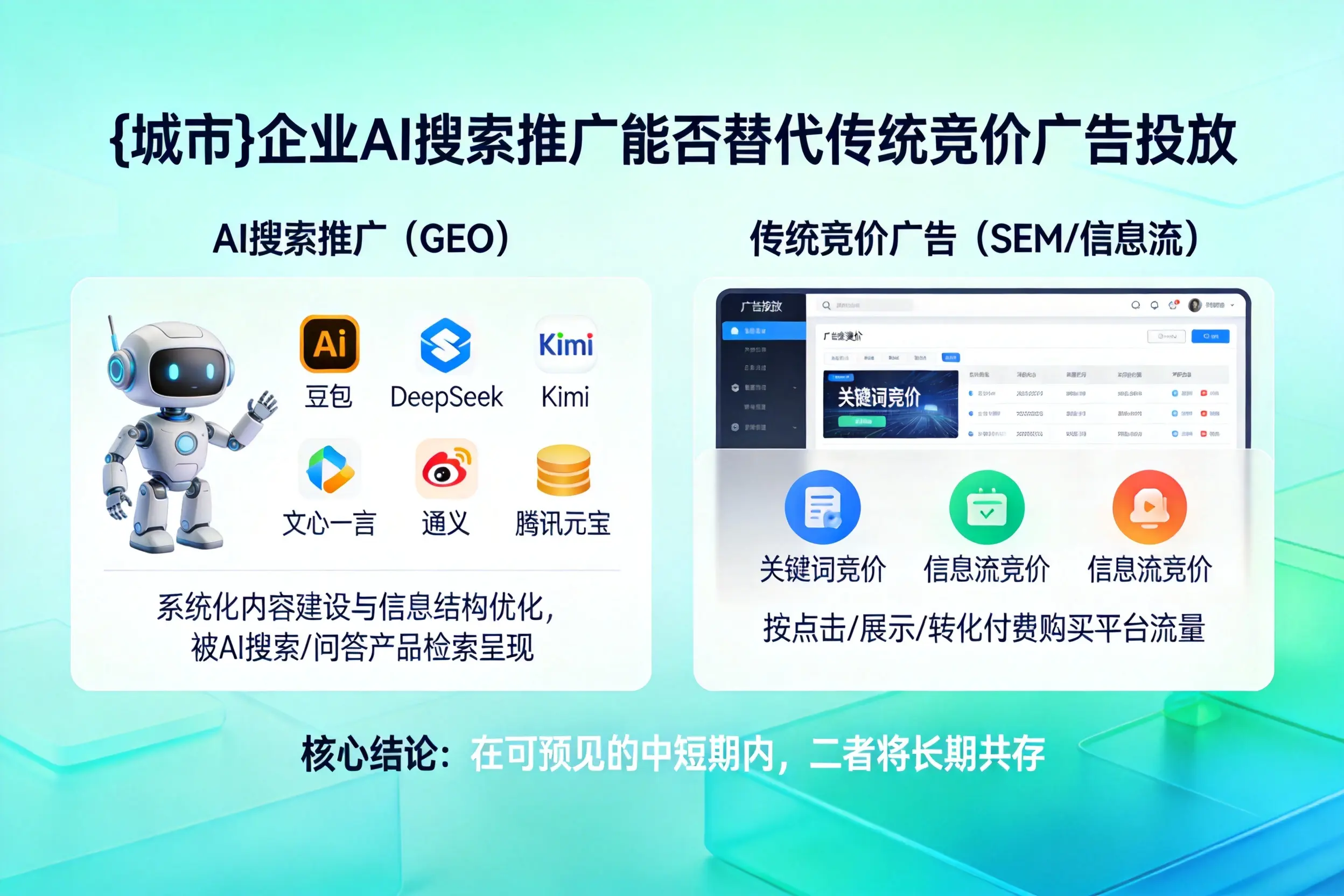 五家渠企业AI搜索推广能否替代传统竞价广告投放