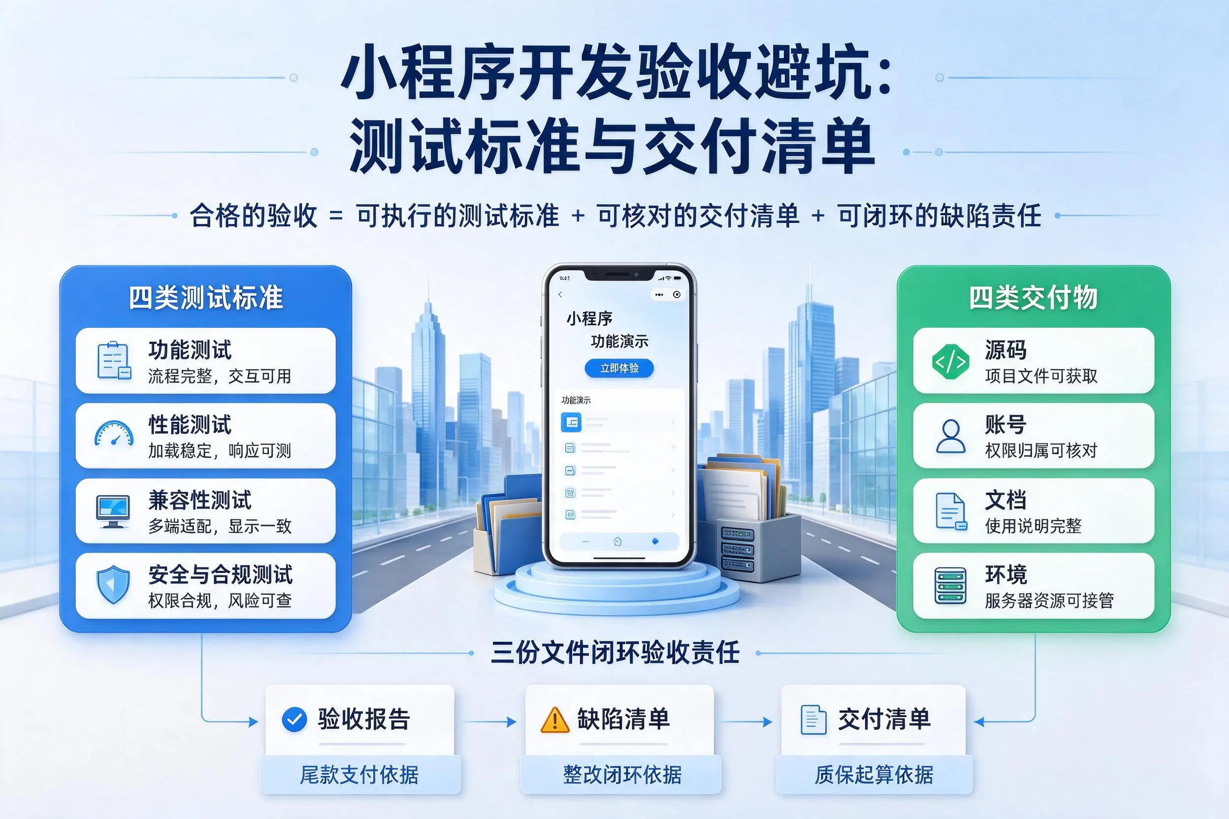 五家渠小程序开发验收避坑：测试标准与交付清单