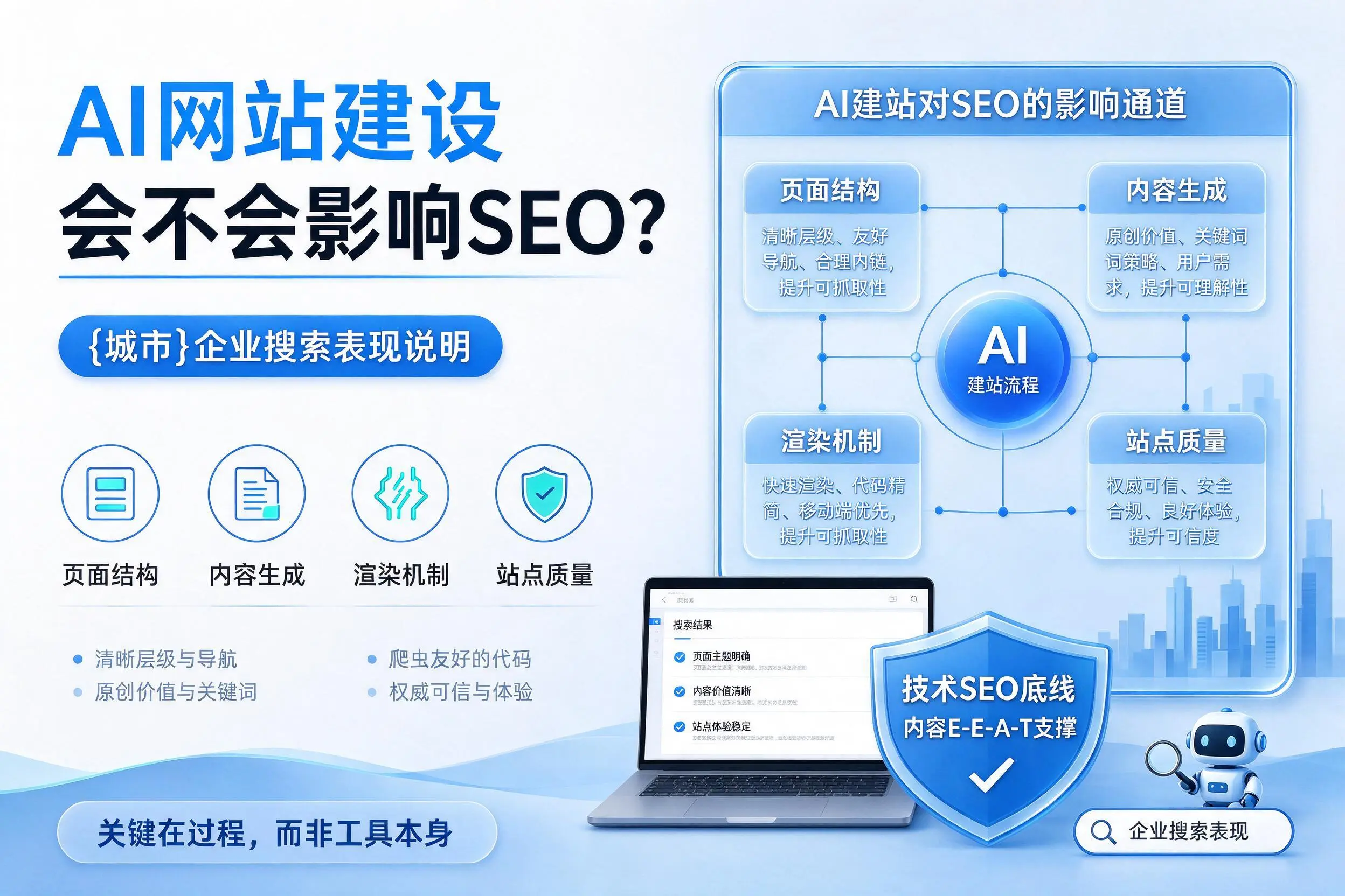 AI网站建设会不会影响SEO？五家渠企业搜索表现说明