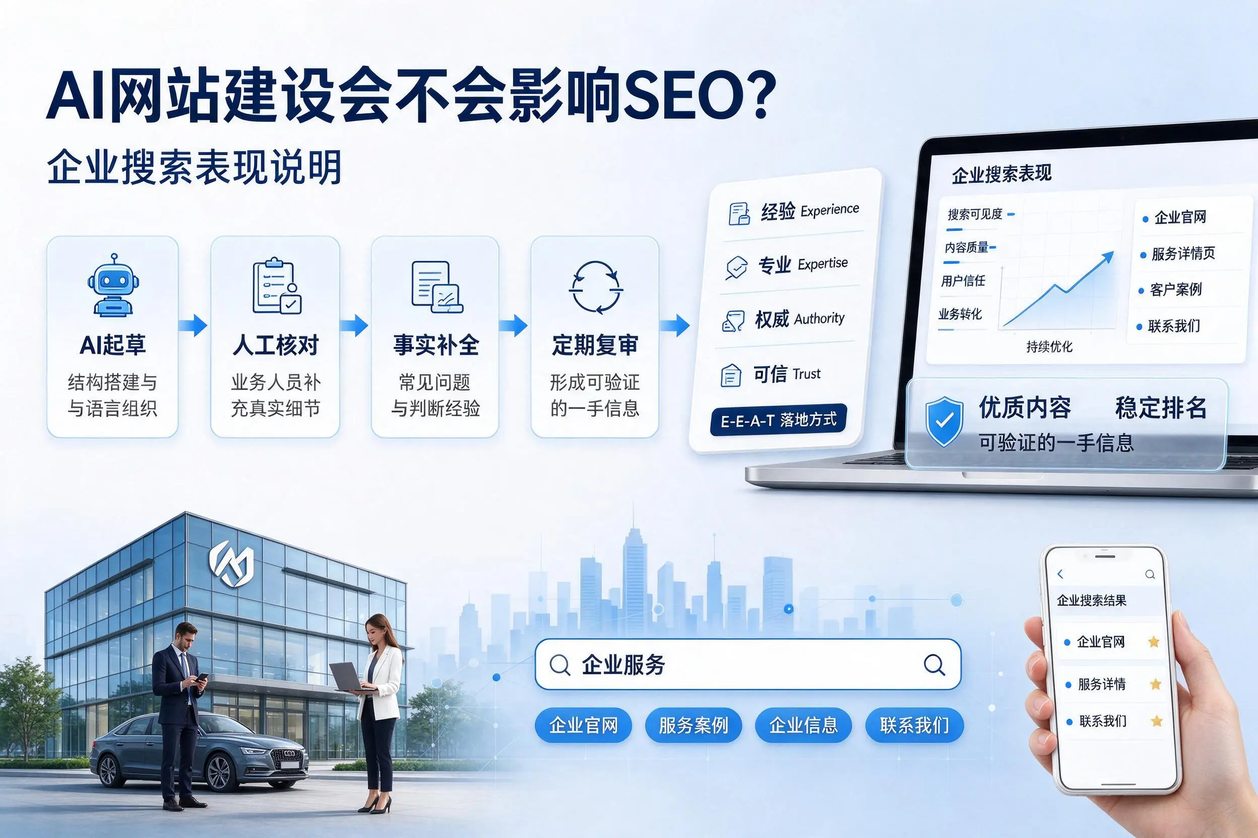 AI网站建设会不会影响SEO？五家渠企业搜索表现说明