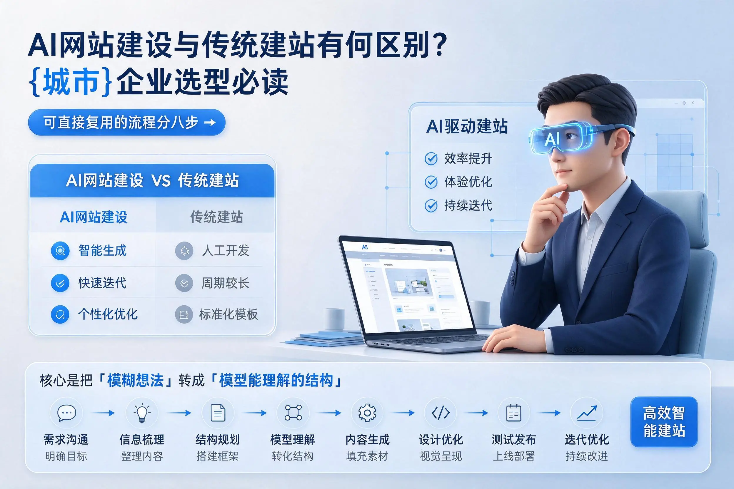 AI网站建设与传统建站有何区别？五家渠企业选型必读